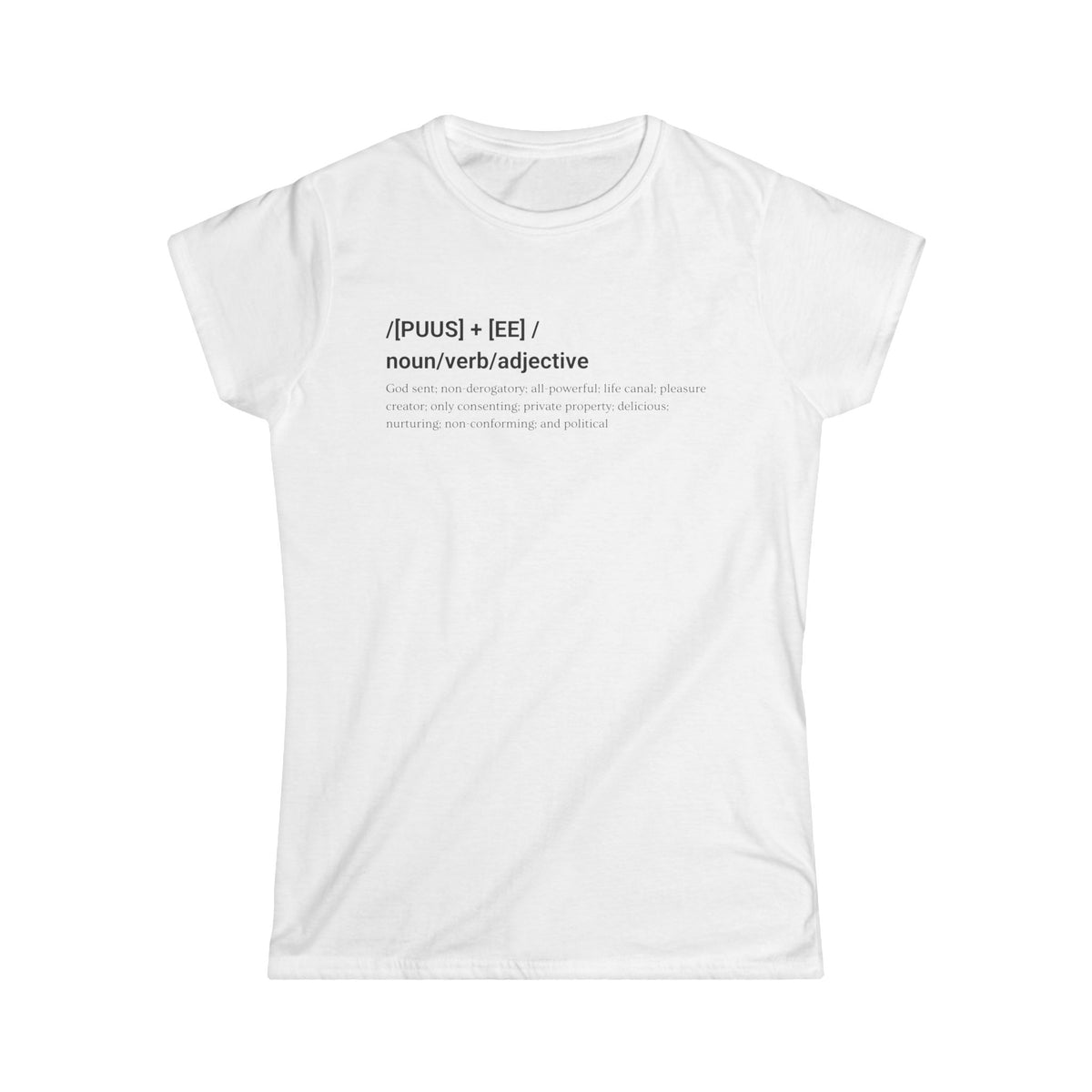 Pusse Graphic Tee for Women, Funny Cat Lover Shirt, Lightweight Cotton Tee, Playful Kitty Top Size S-3XL, Women's Soft Tee