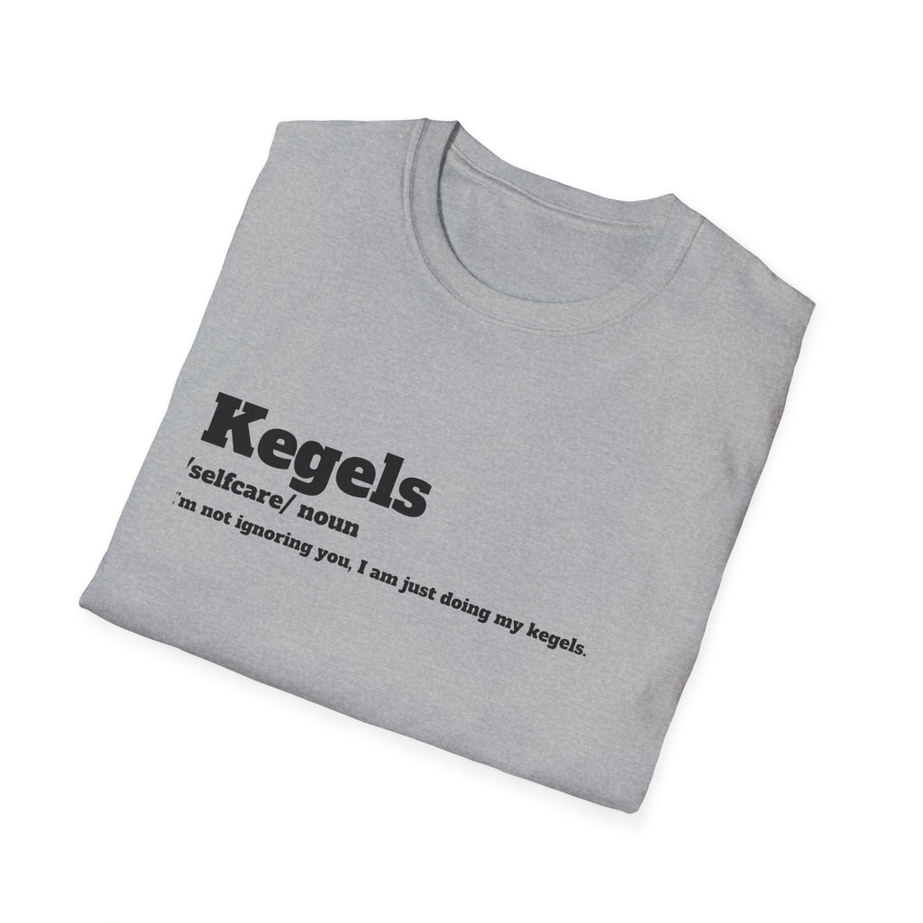 Kegel Awareness T-Shirt, Funny Fitness Tee, Self-Care Shirt, Gift for Moms, Relaxed Fit Tee