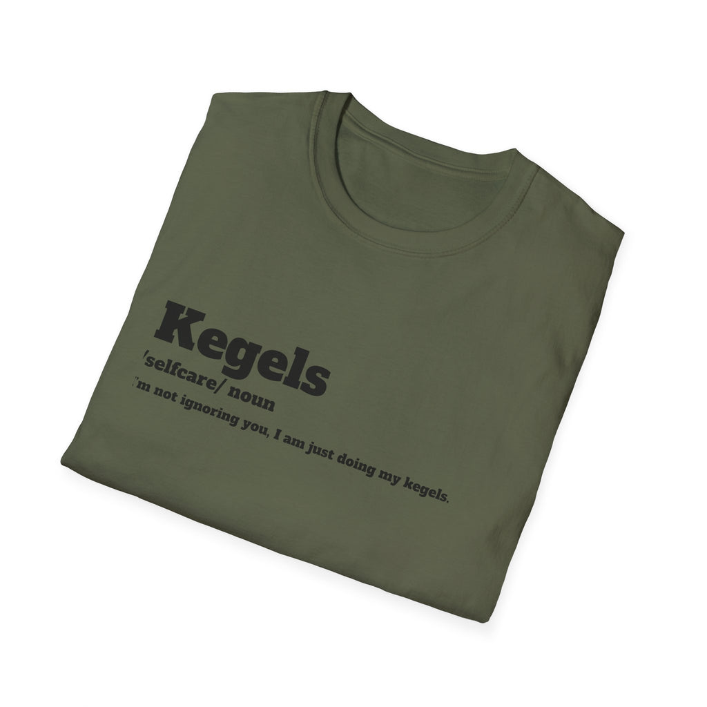 Kegel Awareness T-Shirt, Funny Fitness Tee, Self-Care Shirt, Gift for Moms, Relaxed Fit Tee