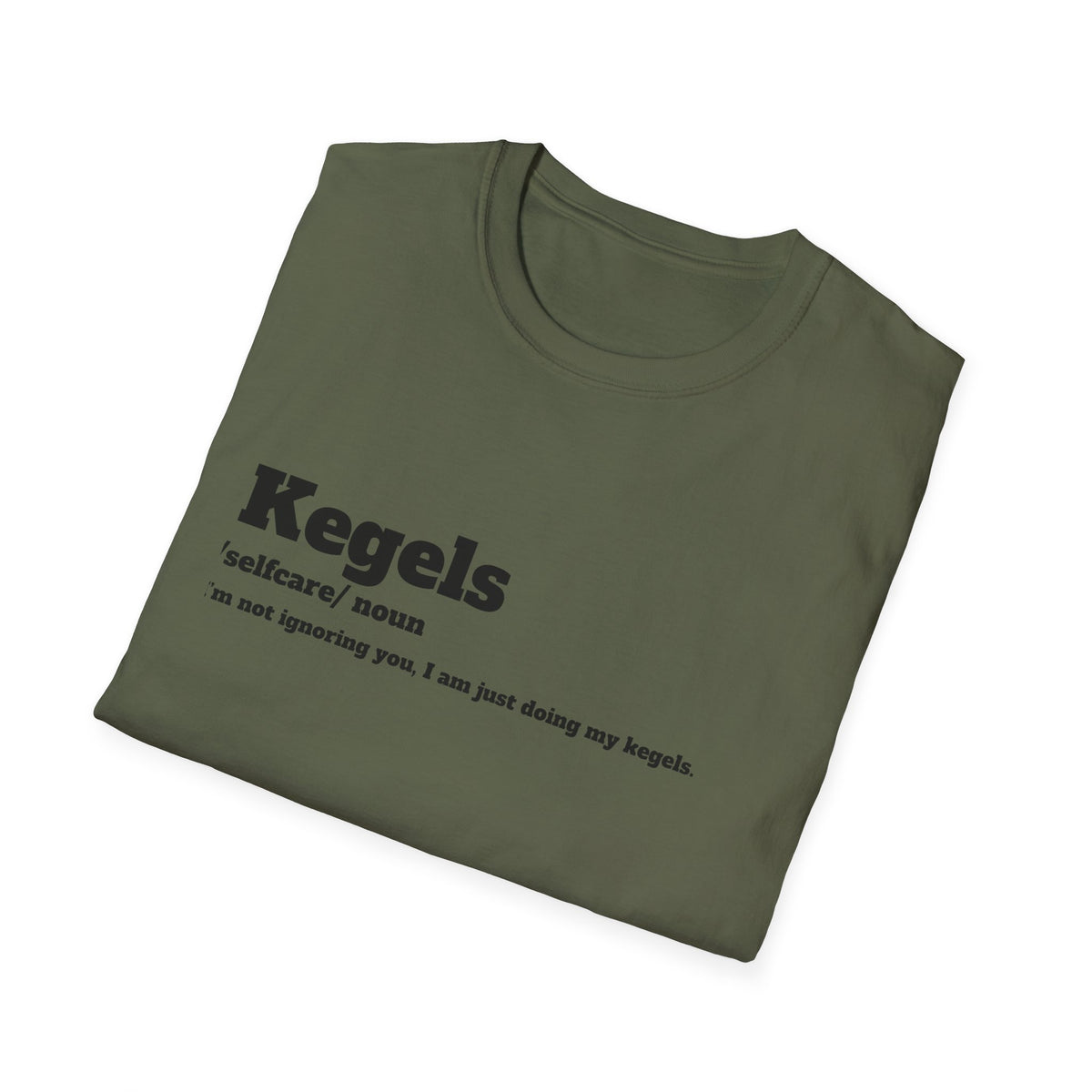 Kegel Awareness T-Shirt, Funny Fitness Tee, Self-Care Shirt, Gift for Moms, Relaxed Fit Tee
