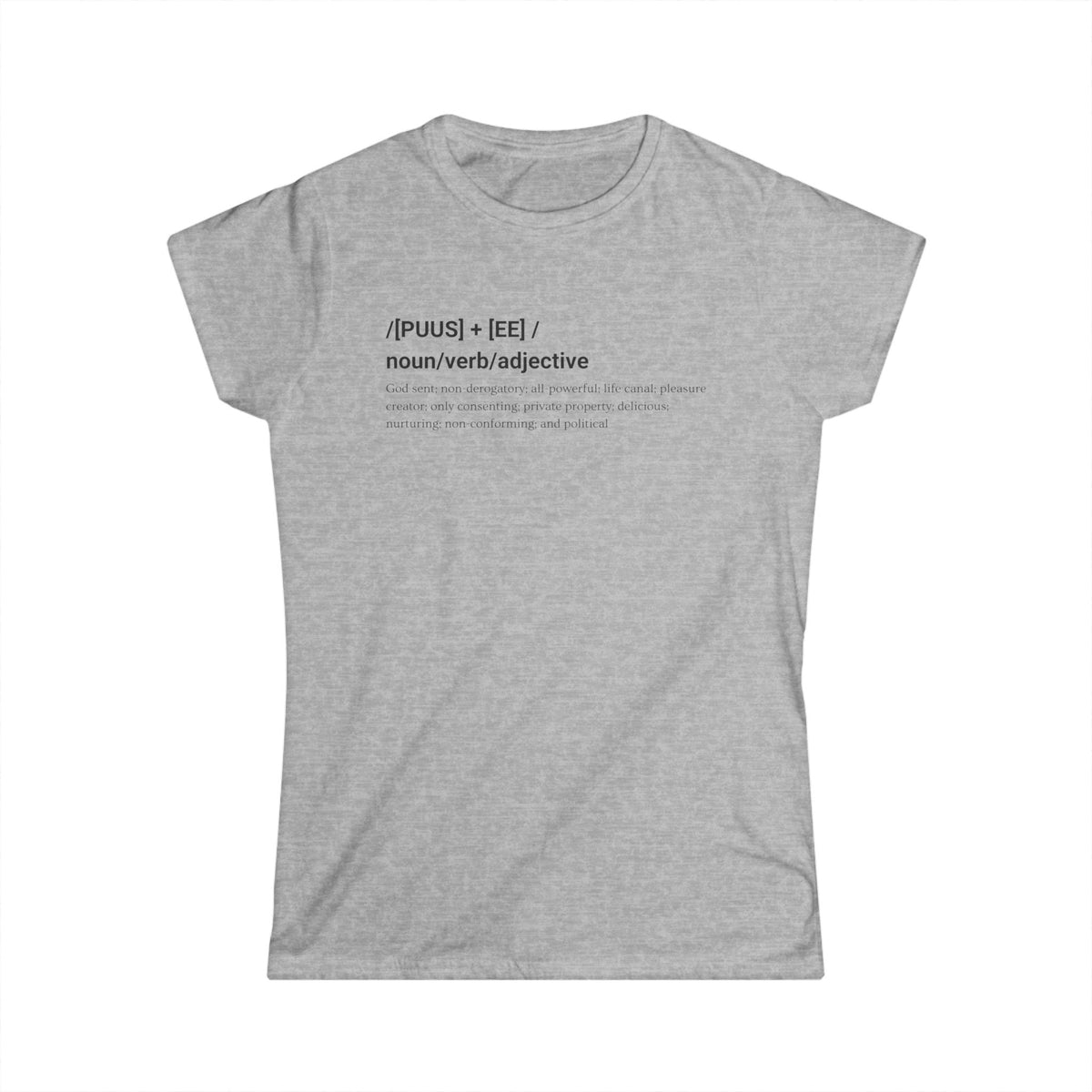 Pusse Graphic Tee for Women, Funny Cat Lover Shirt, Lightweight Cotton Tee, Playful Kitty Top Size S-3XL, Women's Soft Tee