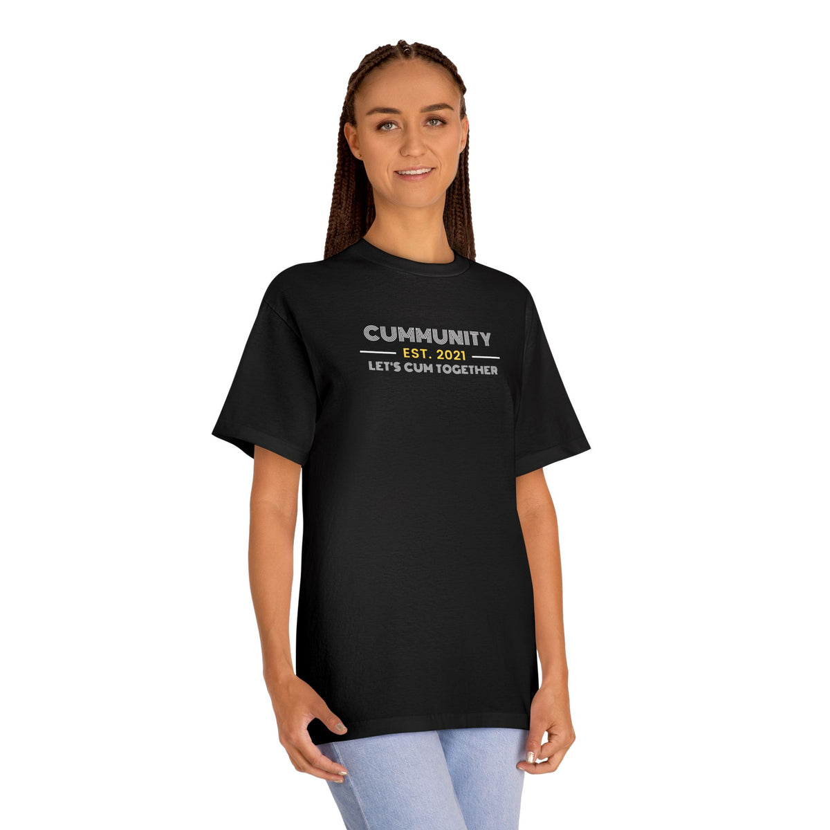 Unisex Humorous Cummunity Tee - Casual Wear, Fun Gift, Trendy Style, Social Event Apparel, Party Outfits