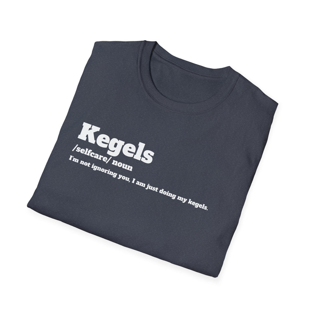 Kegel Awareness T-Shirt, Funny Fitness Tee, Self-Care Shirt, Gift for Moms, Relaxed Fit Tee