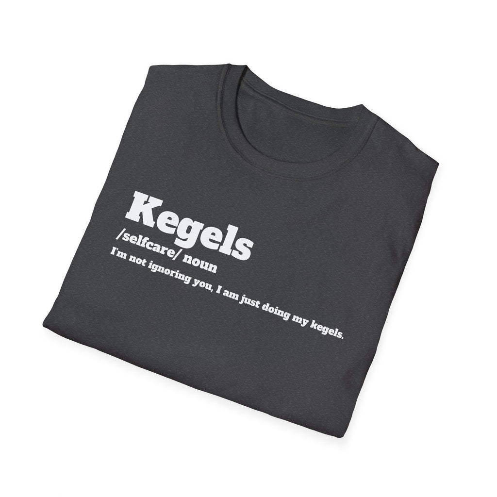 Kegel Awareness T-Shirt, Funny Fitness Tee, Self-Care Shirt, Gift for Moms, Relaxed Fit Tee