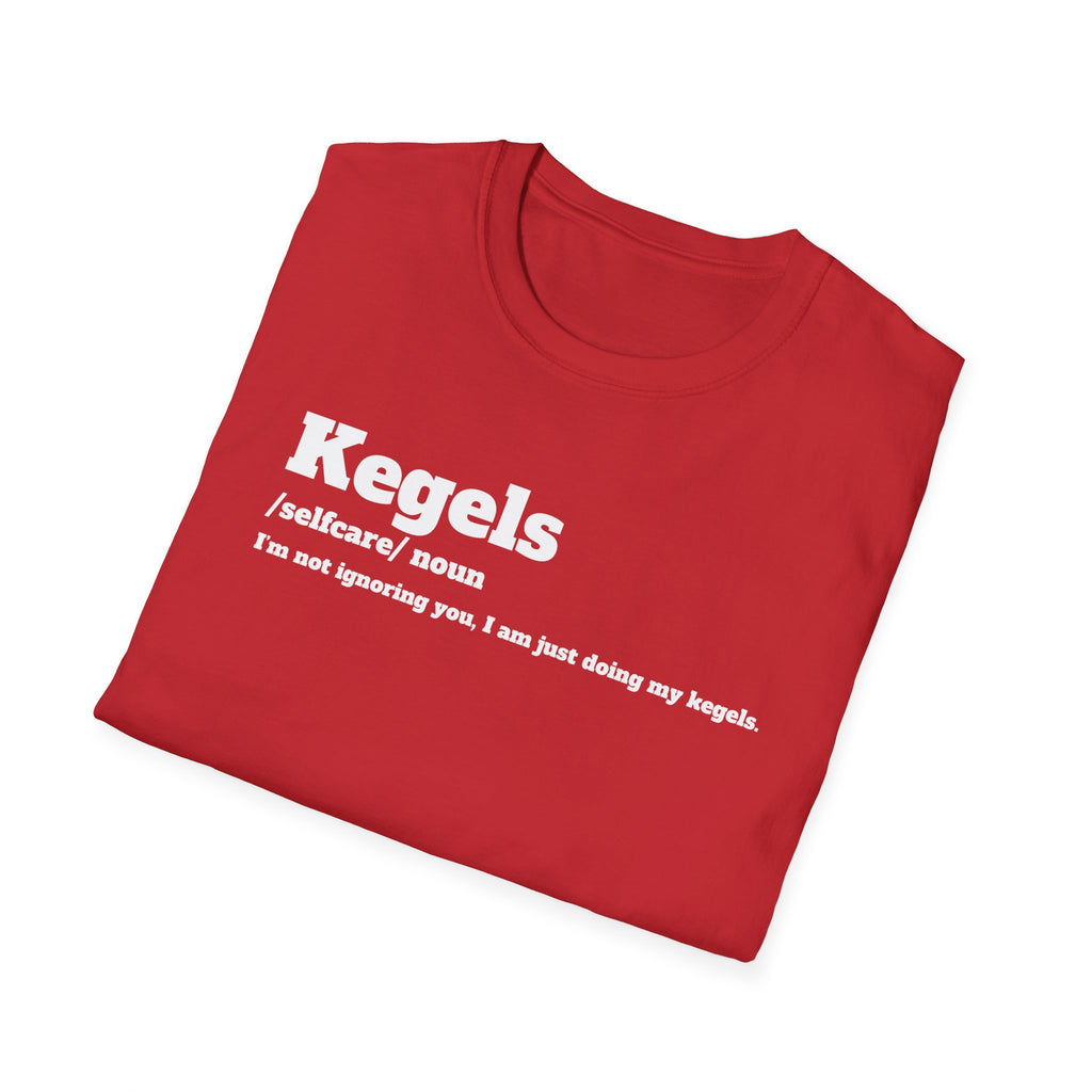 Kegel Awareness T-Shirt, Funny Fitness Tee, Self-Care Shirt, Gift for Moms, Relaxed Fit Tee