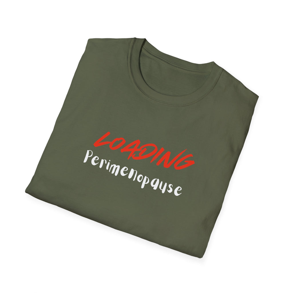 Loading Perimenopause Softstyle T-Shirt, Funny Tee, Gift for Women, Humor Shirt, Support Cancer Awareness, Great for Casual Wear