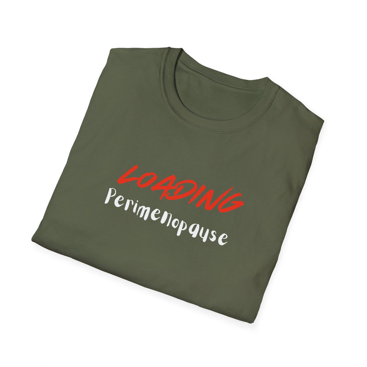 Loading Perimenopause Softstyle T-Shirt, Funny Tee, Gift for Women, Humor Shirt, Support Cancer Awareness, Great for Casual Wear