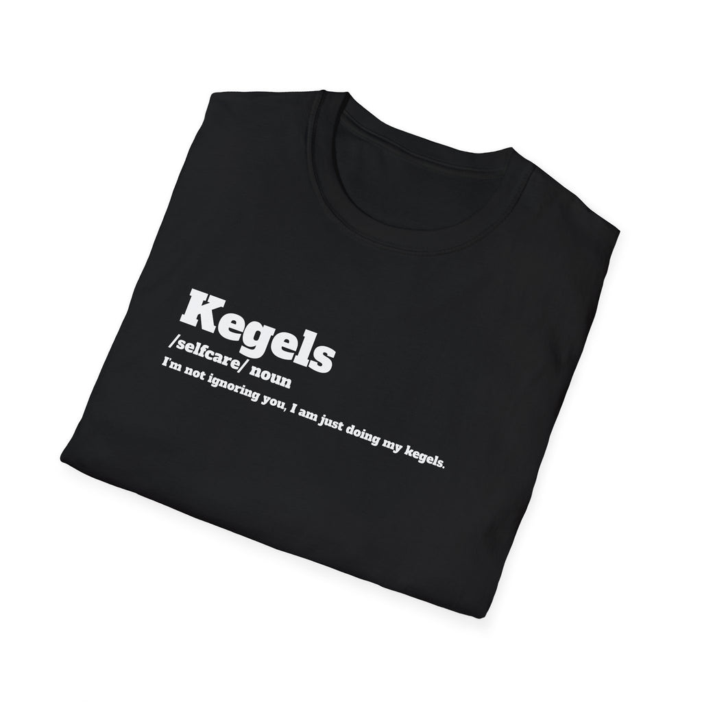 Kegel Awareness T-Shirt, Funny Fitness Tee, Self-Care Shirt, Gift for Moms, Relaxed Fit Tee