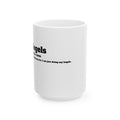 Kegel Definition Ceramic Mug - Perfect for Wellness Lovers, Funny Gift for Friends, Home Office Decor, Motivation Mug, Self-Care Reminder