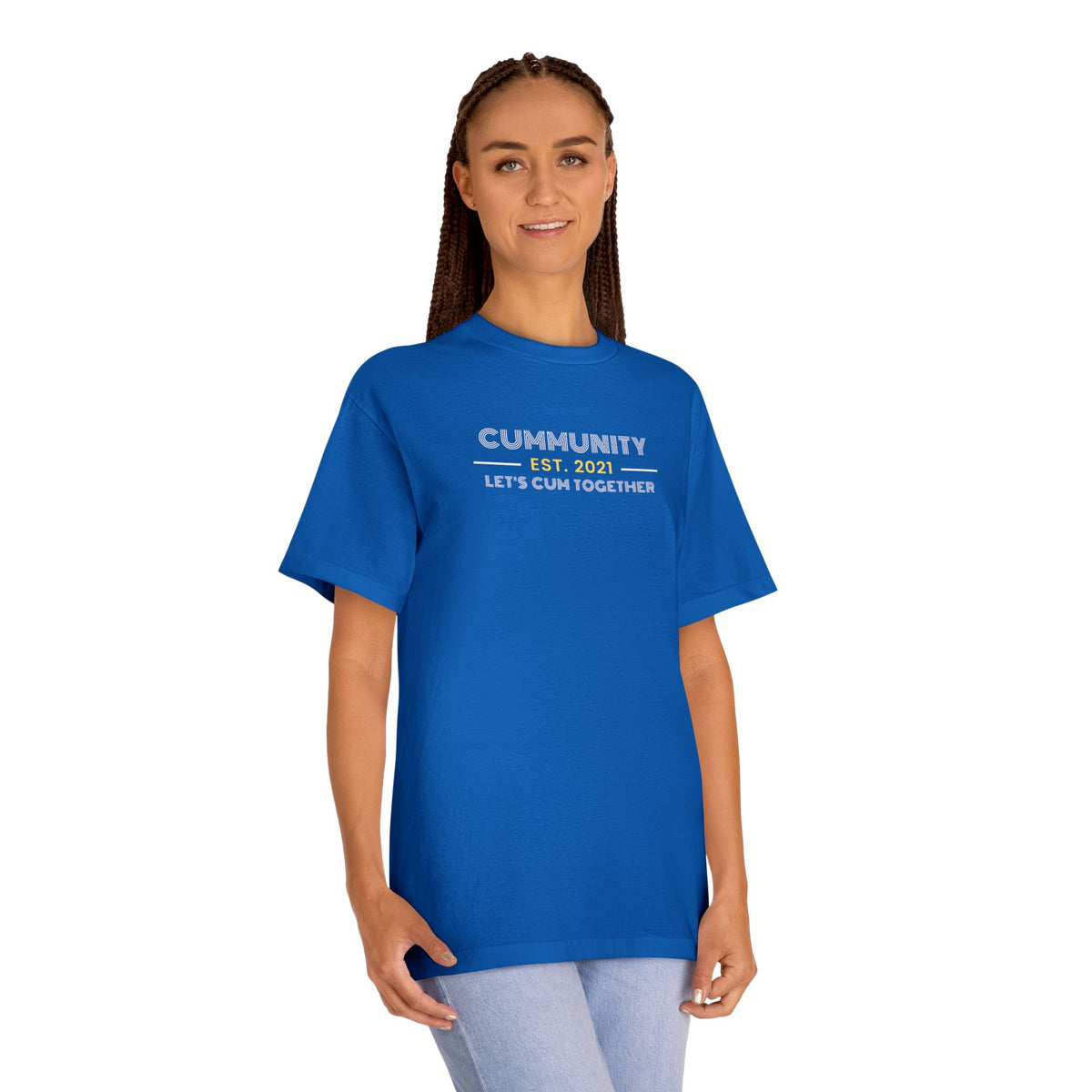 Unisex Humorous Cummunity Tee - Casual Wear, Fun Gift, Trendy Style, Social Event Apparel, Party Outfits