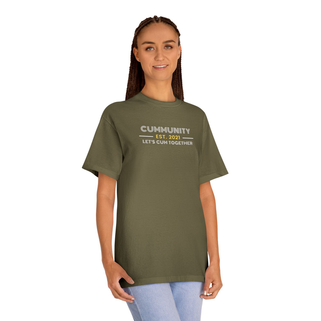 Unisex Humorous Cummunity Tee - Casual Wear, Fun Gift, Trendy Style, Social Event Apparel, Party Outfits