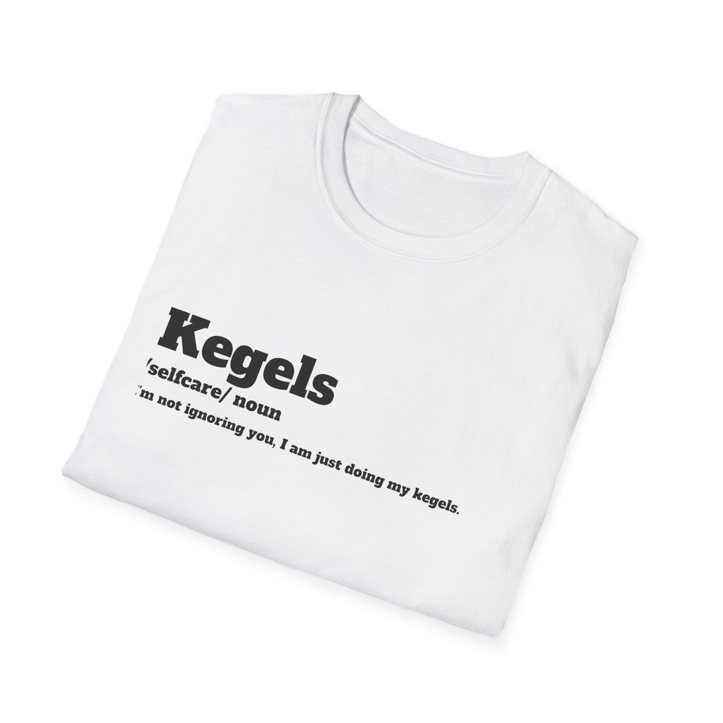 Kegel Awareness T-Shirt, Funny Fitness Tee, Self-Care Shirt, Gift for Moms, Relaxed Fit Tee